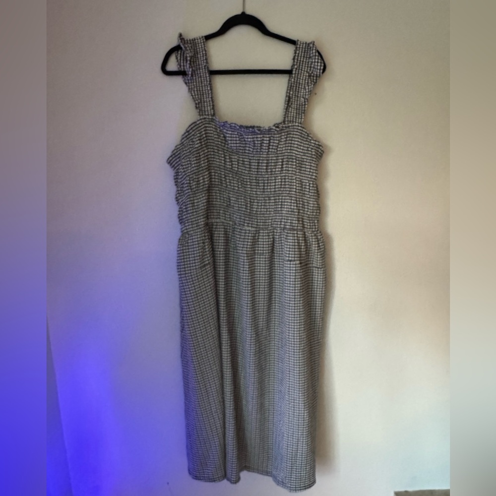 Plus Size Old Navy Gingham Midi Dress